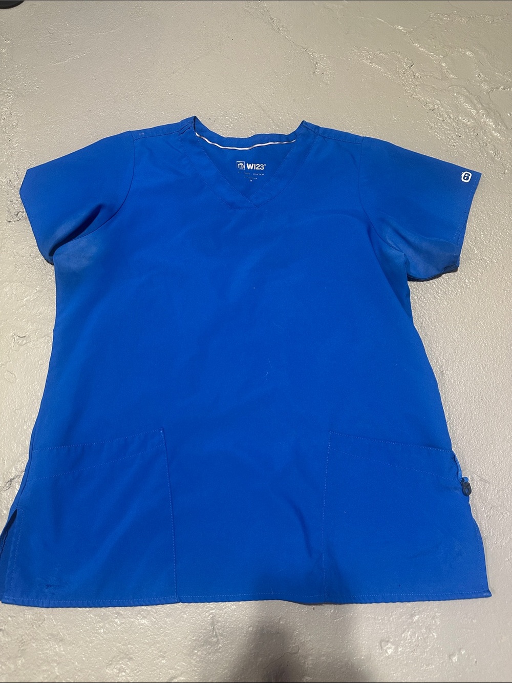 WonderWink Short Sleeve V-Neck Scrub Top - Blue